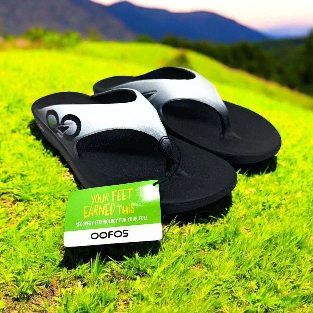OOFOS Sandal Flip Flops OOFOAM Mens Size 16‎ 1001 GRPH - GRAPHITE Sport Black